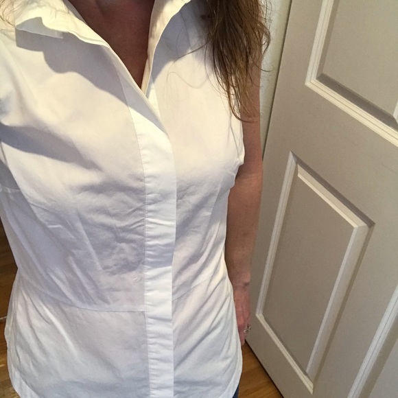 Derek Lam 10 Crosby Button Up Tie Back top 0 XS - Picture 5 of 12